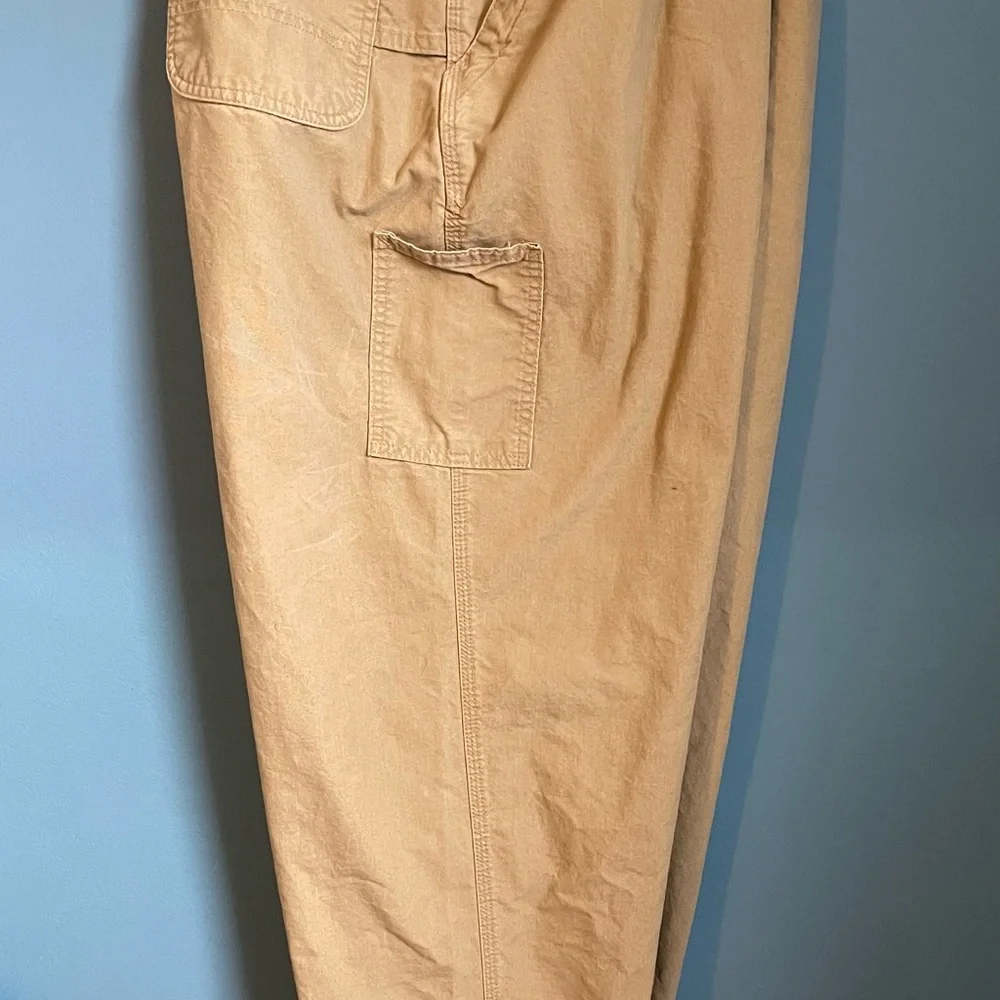 Carhartt Khaki Men’s Work Pants.  46 x 32 100% Cotton